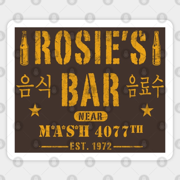 Rosie's Bar Sticker by Alema Art